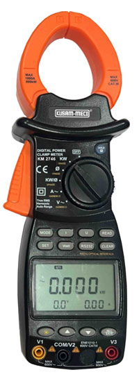 1 Phase & 3 Phase Harmonics TRMS Power Clampmeter With PC Interface