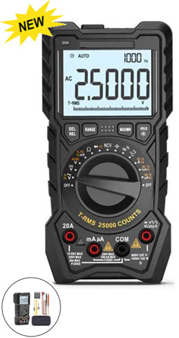 25000 Counts TRMS Digital Multimeter