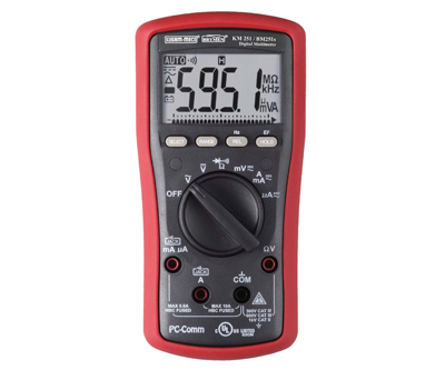 3-5/6 Digit 6000 Counts Digital Multimeter With EF-Detection & PC Interface