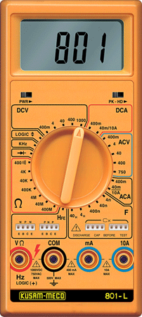 3 ¾ DIGIT 3999 Counts Large Display Digital Multimeter