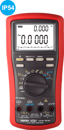 500,000 Counts Autoranging True Rms Digital Multimeter With VFD Feature & Pc Interface