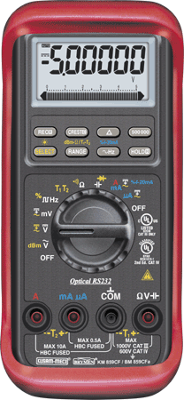 50000/500,000 COUNTS HAND HELD TRMS DIGITAL MULTIMETER WITH PC INTERFACE