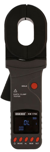 Clamp ground resistance tester