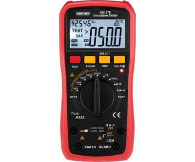 Insulation Resistance Tester with PI & DAR Measurement + Digital Multimeter