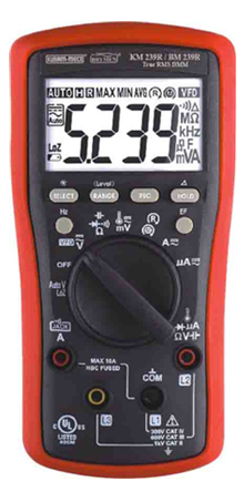 TRMS Digital Multimeter With VFD, EF-detection 3 phase Rotation-r and 3 phase Rotation-m